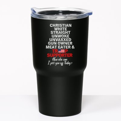 Trump Supporter Christian White Straight Unwoke Unvaxxed Tumbler