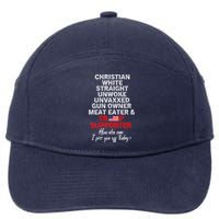 Trump Supporter Christian White Straight Unwoke Unvaxxed 7-Panel Snapback Hat