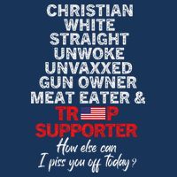 Trump Supporter Christian White Straight Unwoke Unvaxxed Short Acrylic Beanie