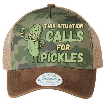 This Situation Calls For Pickles Funny Pickle Legacy Tie Dye Trucker Hat