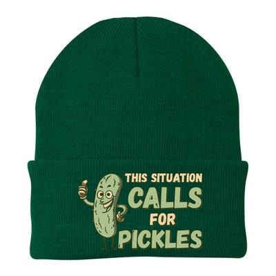 This Situation Calls For Pickles Funny Pickle Knit Cap Winter Beanie