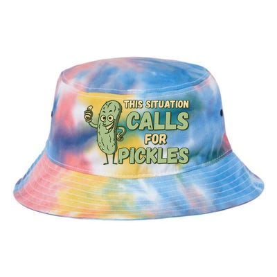 This Situation Calls For Pickles Funny Pickle Tie Dye Newport Bucket Hat