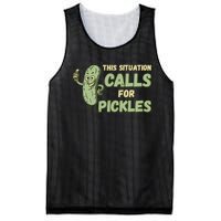 This Situation Calls For Pickles Funny Pickle Mesh Reversible Basketball Jersey Tank