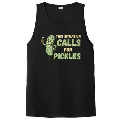 This Situation Calls For Pickles Funny Pickle PosiCharge Competitor Tank