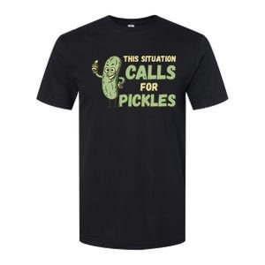 This Situation Calls For Pickles Funny Pickle Softstyle CVC T-Shirt