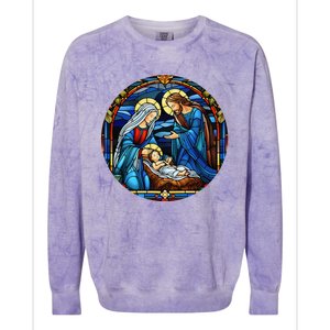 True Story Christmas Nativity Jesus Christian Colorblast Crewneck Sweatshirt