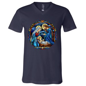 True Story Christmas Nativity Jesus Christian V-Neck T-Shirt