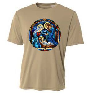 True Story Christmas Nativity Jesus Christian Cooling Performance Crew T-Shirt