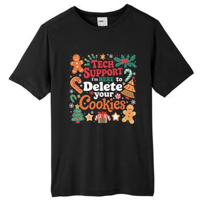 Tech Support Christmas Cookies Funny Christmas Tall Fusion ChromaSoft Performance T-Shirt