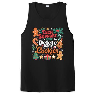 Tech Support Christmas Cookies Funny Christmas PosiCharge Competitor Tank