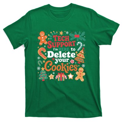 Tech Support Christmas Cookies Funny Christmas T-Shirt