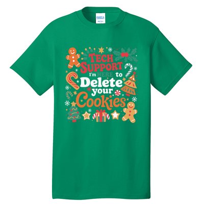 Tech Support Christmas Cookies Funny Christmas Tall T-Shirt