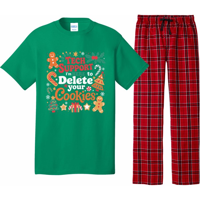 Tech Support Christmas Cookies Funny Christmas Pajama Set