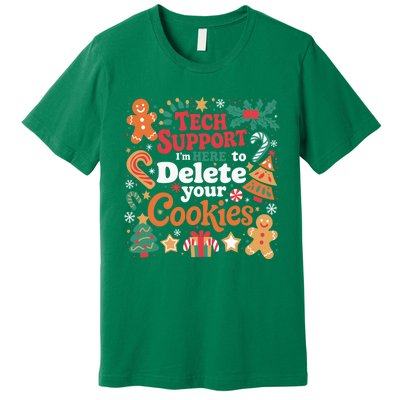 Tech Support Christmas Cookies Funny Christmas Premium T-Shirt