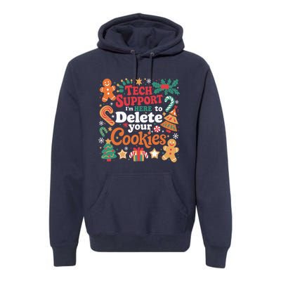 Tech Support Christmas Cookies Funny Christmas Premium Hoodie