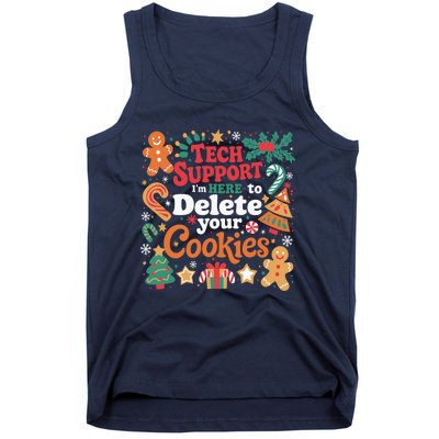 Tech Support Christmas Cookies Funny Christmas Tank Top