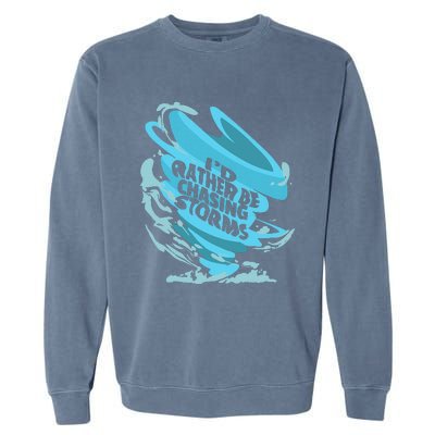 Tornado Storm Chaser Meterology Garment-Dyed Sweatshirt