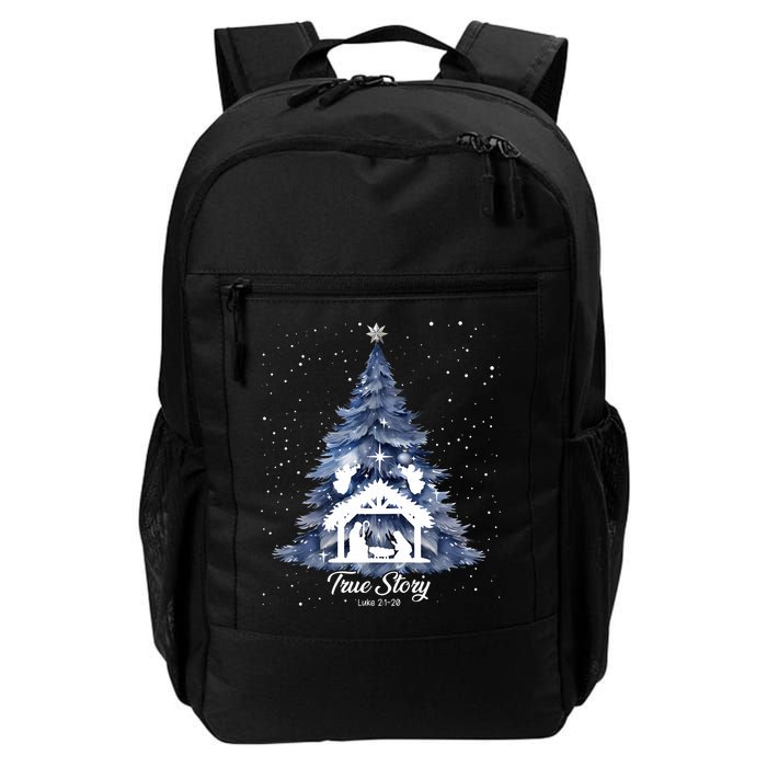 True Story Christmas Jesus Xmas Christian Nativity Sence Backpack