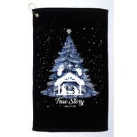 True Story Christmas Jesus Xmas Christian Nativity Sence Golf Towel
