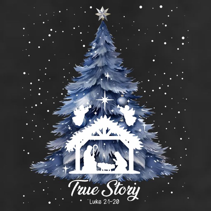 True Story Christmas Jesus Xmas Christian Nativity Sence Golf Towel