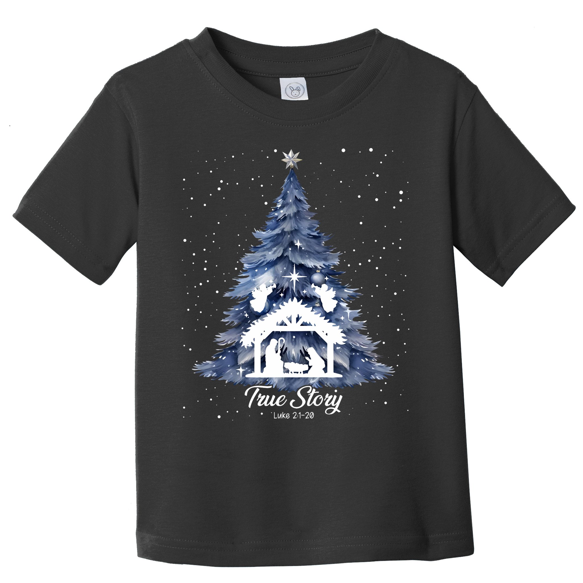 True Story Christmas Jesus Xmas Christian Nativity Sence Toddler T-Shirt