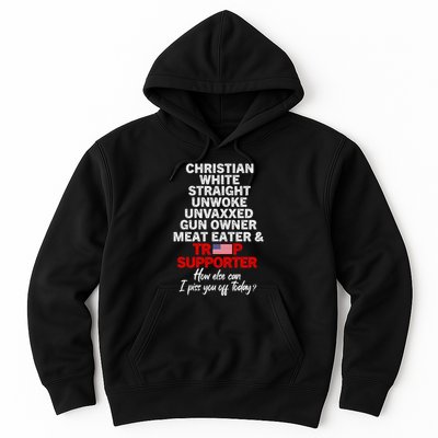Trump Supporter Christian White Straight Unwoke Unvaxxed Hoodie