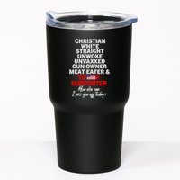 Trump Supporter Christian White Straight Unwoke Unvaxxed Tumbler