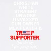 Trump Supporter Christian White Straight Unwoke Unvaxxed Garment-Dyed Sweatshirt