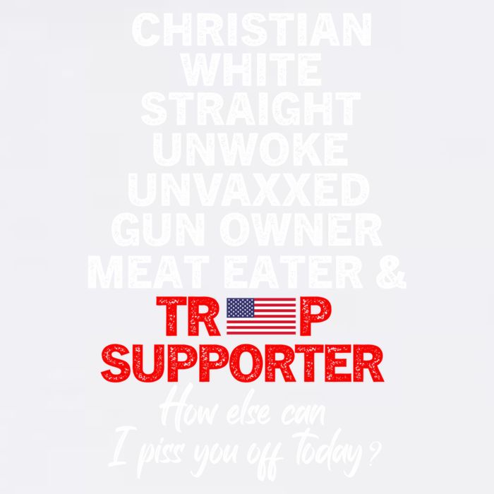 Trump Supporter Christian White Straight Unwoke Unvaxxed Garment-Dyed Sweatshirt