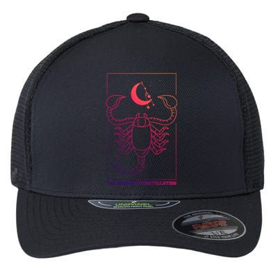 The Scorpion Constellation Zodiac Horoscope Scorpio Gift Flexfit Unipanel Trucker Cap