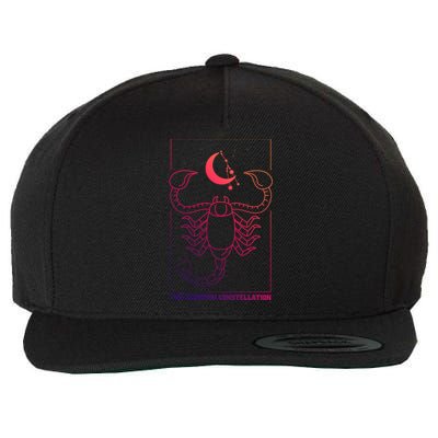 The Scorpion Constellation Zodiac Horoscope Scorpio Gift Wool Snapback Cap