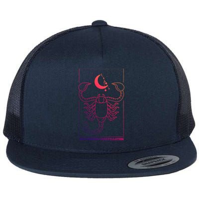 The Scorpion Constellation Zodiac Horoscope Scorpio Gift Flat Bill Trucker Hat