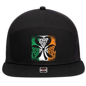 Trinity Symbol Christian Bessling Faith Irish Celtic Knot Gift 7 Panel Mesh Trucker Snapback Hat