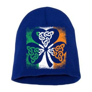 Trinity Symbol Christian Bessling Faith Irish Celtic Knot Gift Short Acrylic Beanie