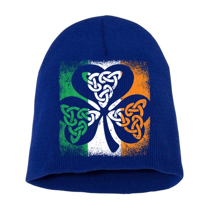 Trinity Symbol Christian Bessling Faith Irish Celtic Knot Gift Short Acrylic Beanie