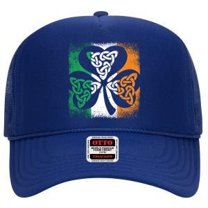 Trinity Symbol Christian Bessling Faith Irish Celtic Knot Gift High Crown Mesh Back Trucker Hat