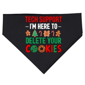 Tech Support Christmas Cookies Women Funny Christmas USA-Made Doggie Bandana