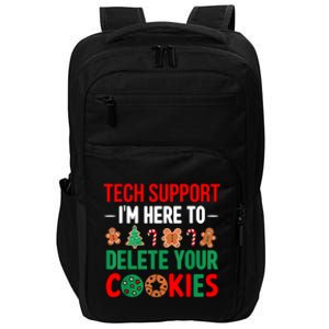 Tech Support Christmas Cookies Women Funny Christmas Impact Tech Backpack