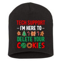 Tech Support Christmas Cookies Women Funny Christmas Short Acrylic Beanie