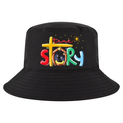 True Story Christmas Nativity Jesus Christian Cool Comfort Performance Bucket Hat