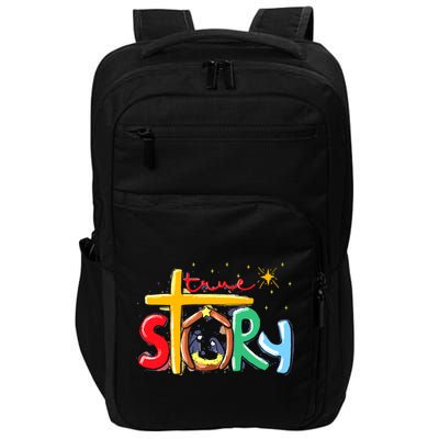 True Story Christmas Nativity Jesus Christian Impact Tech Backpack