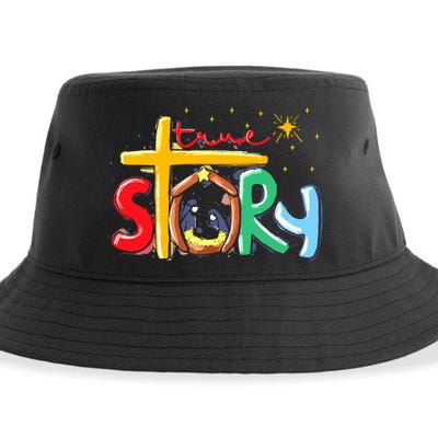 True Story Christmas Nativity Jesus Christian Sustainable Bucket Hat