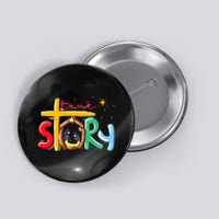 True Story Christmas Nativity Jesus Christian Button