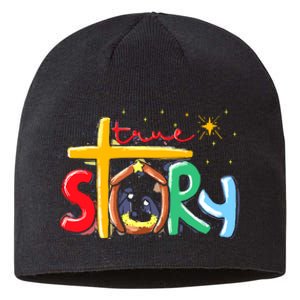 True Story Christmas Nativity Jesus Christian Sustainable Beanie