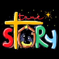 True Story Christmas Nativity Jesus Christian 16 in Basic Backpack