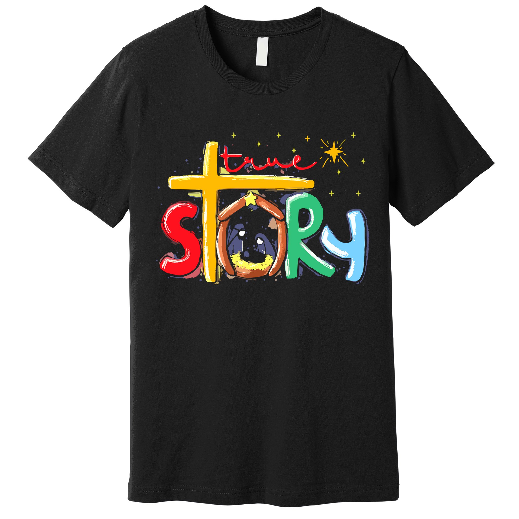 True Story Christmas Nativity Jesus Christian Premium T-Shirt
