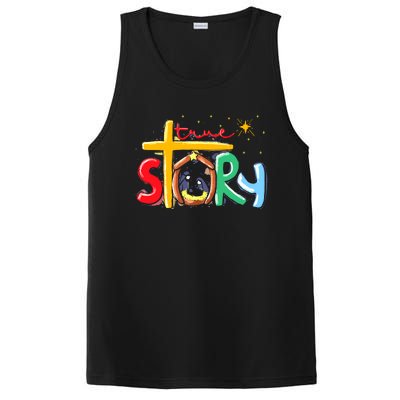 True Story Christmas Nativity Jesus Christian PosiCharge Competitor Tank