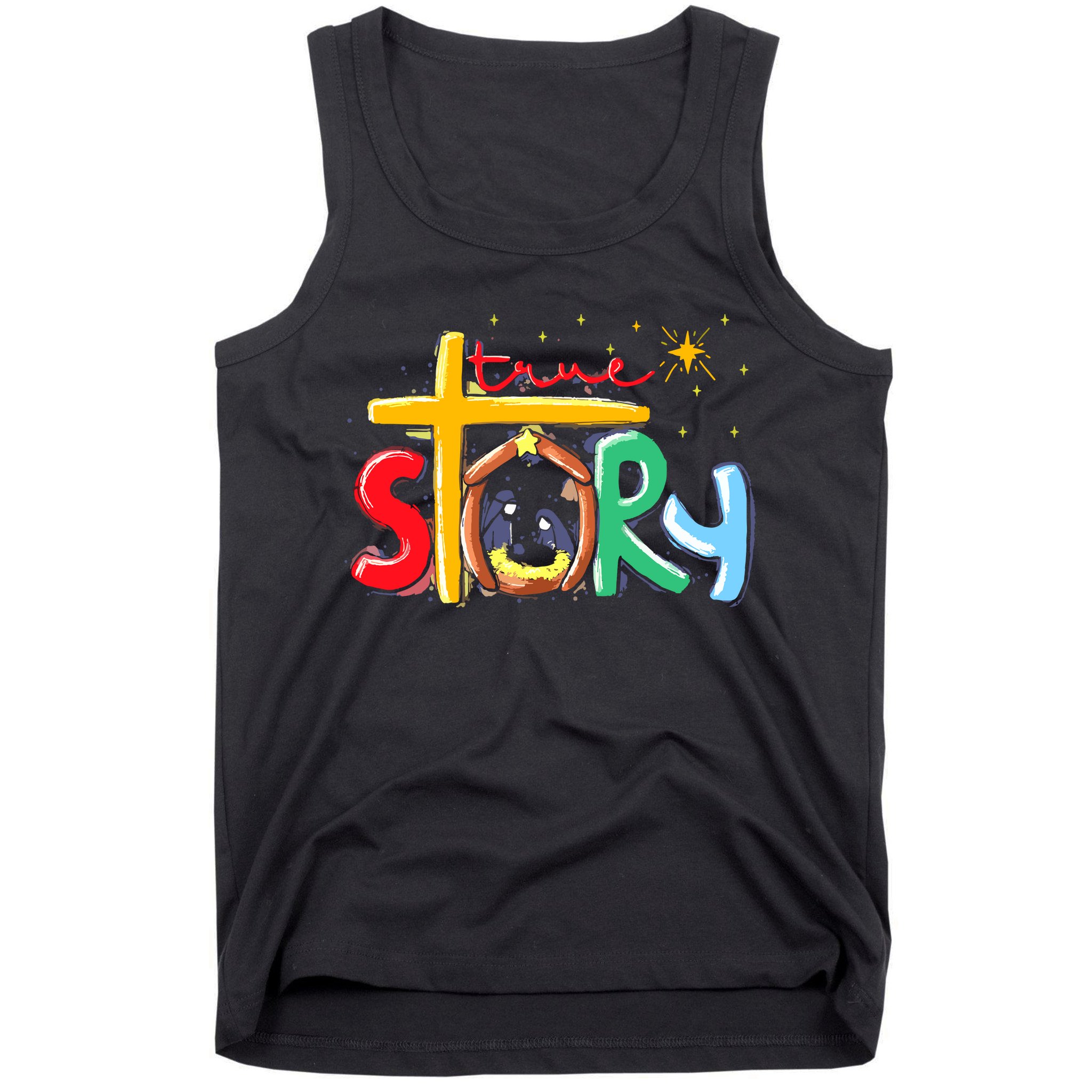 True Story Christmas Nativity Jesus Christian Tank Top