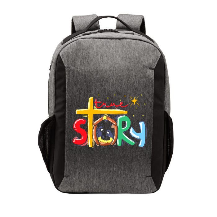True Story Christmas Nativity Jesus Christian Vector Backpack