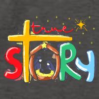 True Story Christmas Nativity Jesus Christian Vector Backpack
